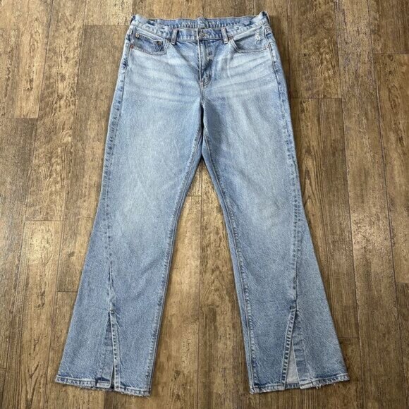 American Eagle Outfitters Denim - American Eagle ‘90s BOOT CUT Size 12 Blue High Rise Jeans Denim Pants 33x30.5